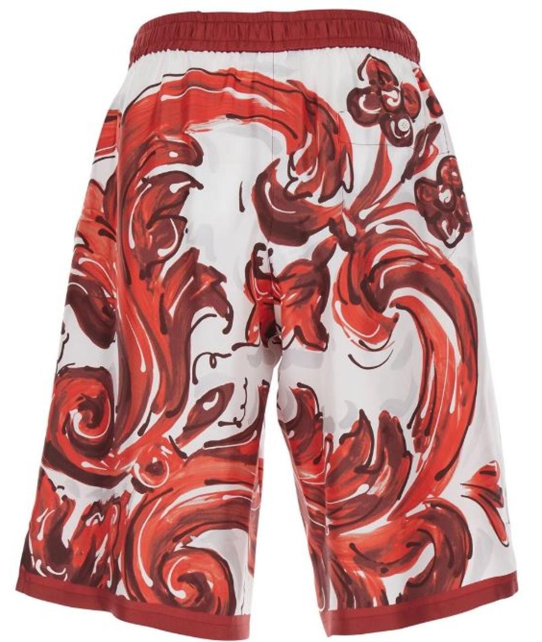 DOLCE&GABBANA Мульти шелковые шорты, фото 2