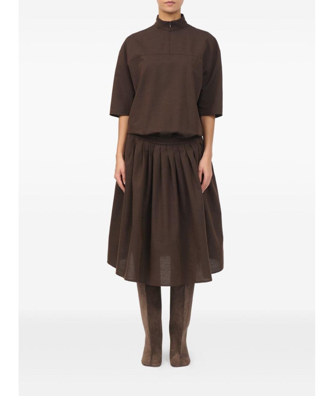 MM6 MAISON MARGIELA Коричневое платье, фото 7