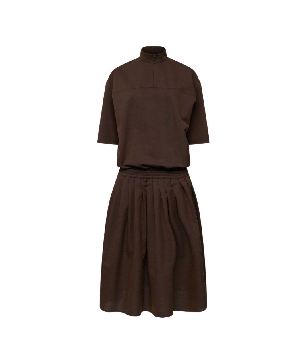MM6 MAISON MARGIELA Коричневое платье, фото 1