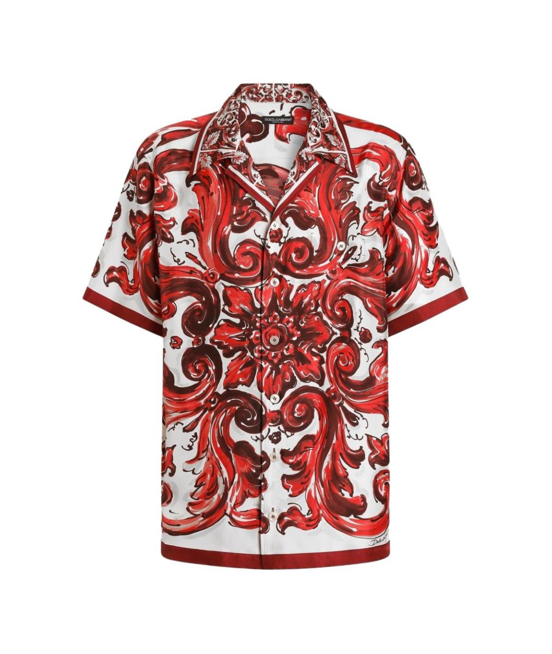DOLCE&GABBANA Мульти шерстяная классическая рубашка, фото 5