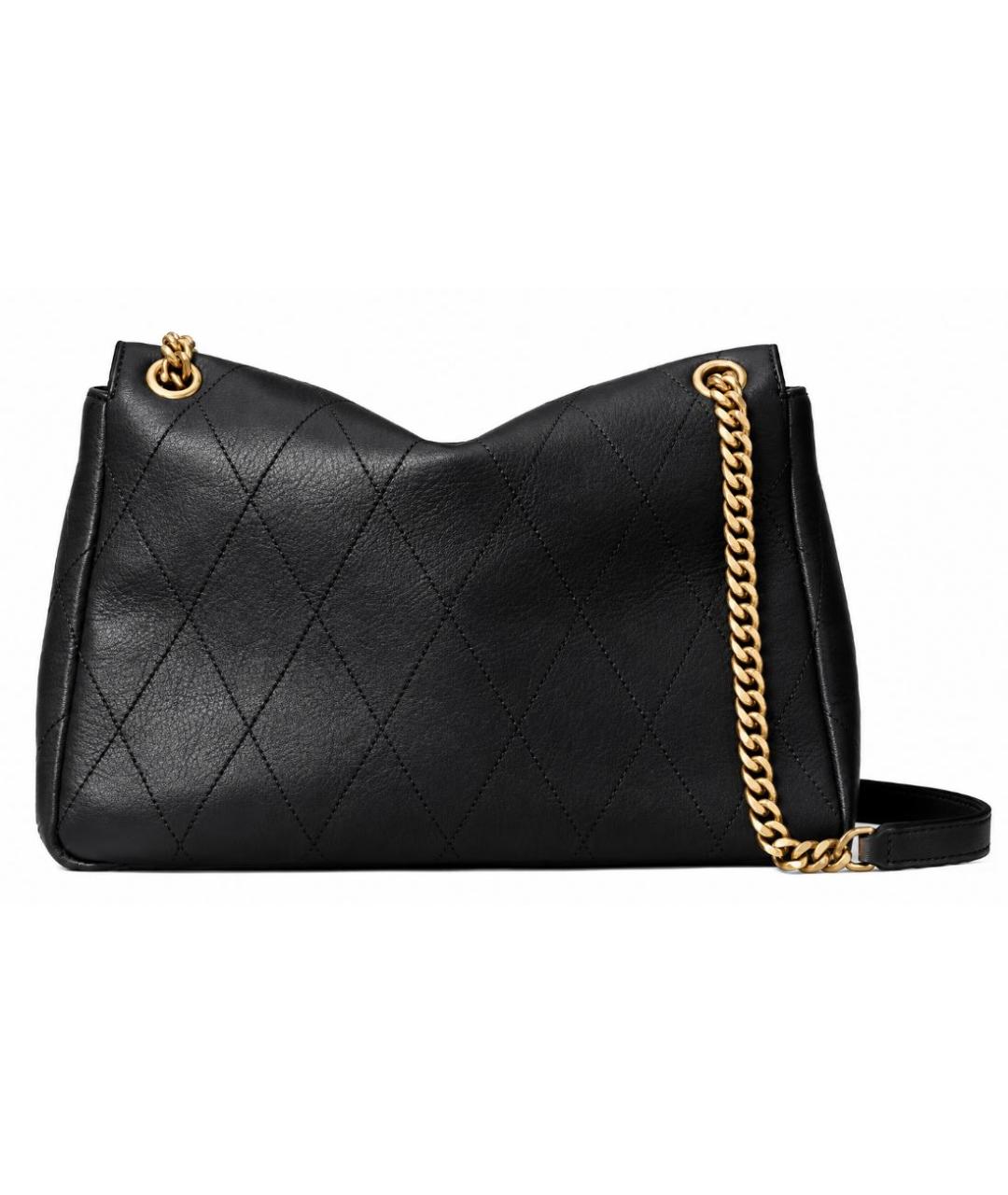 TORY BURCH Черная кожаная сумка через плечо, фото 2