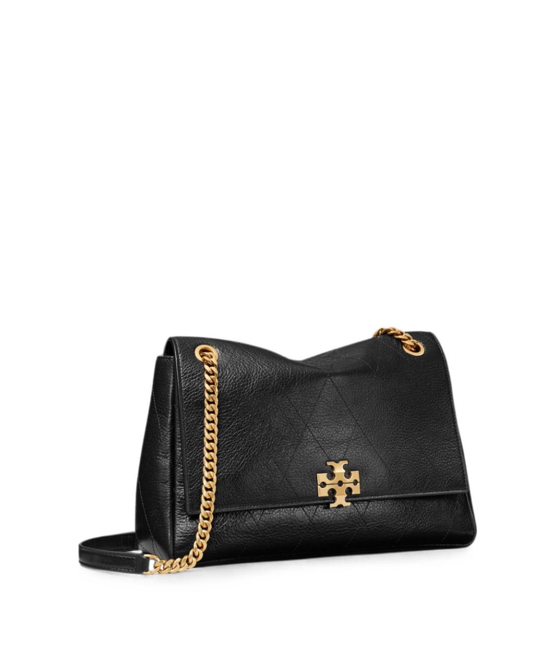 TORY BURCH Черная кожаная сумка через плечо, фото 6