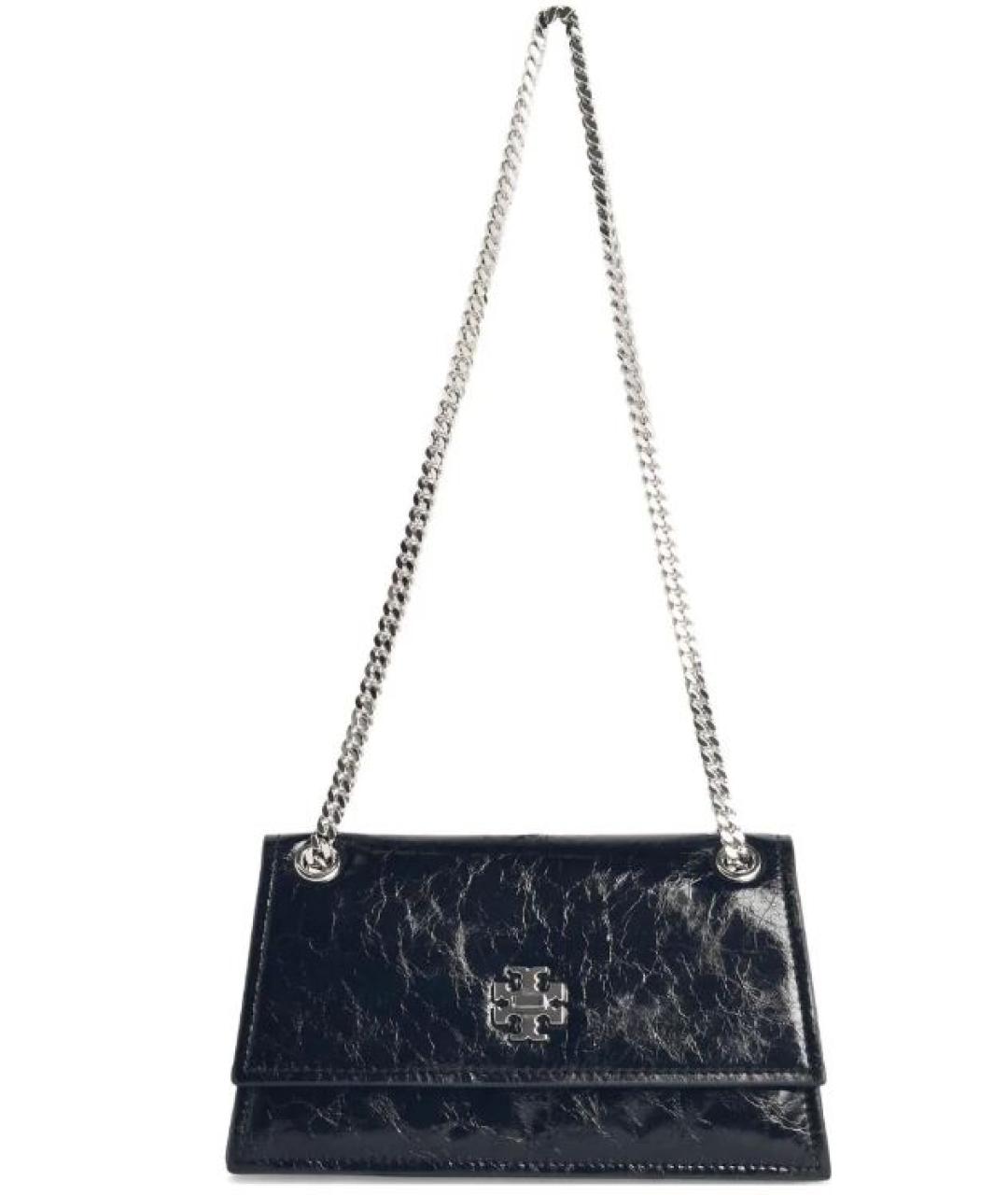 TORY BURCH Черная кожаная сумка через плечо, фото 1