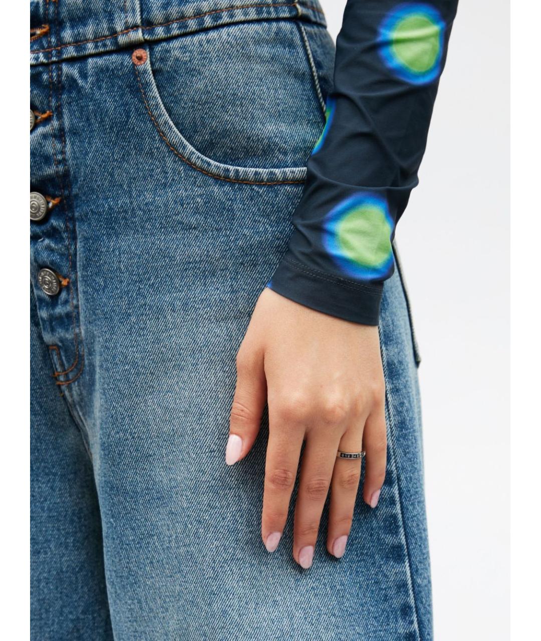 MM6 MAISON MARGIELA Серебряное металлическое кольцо, фото 2