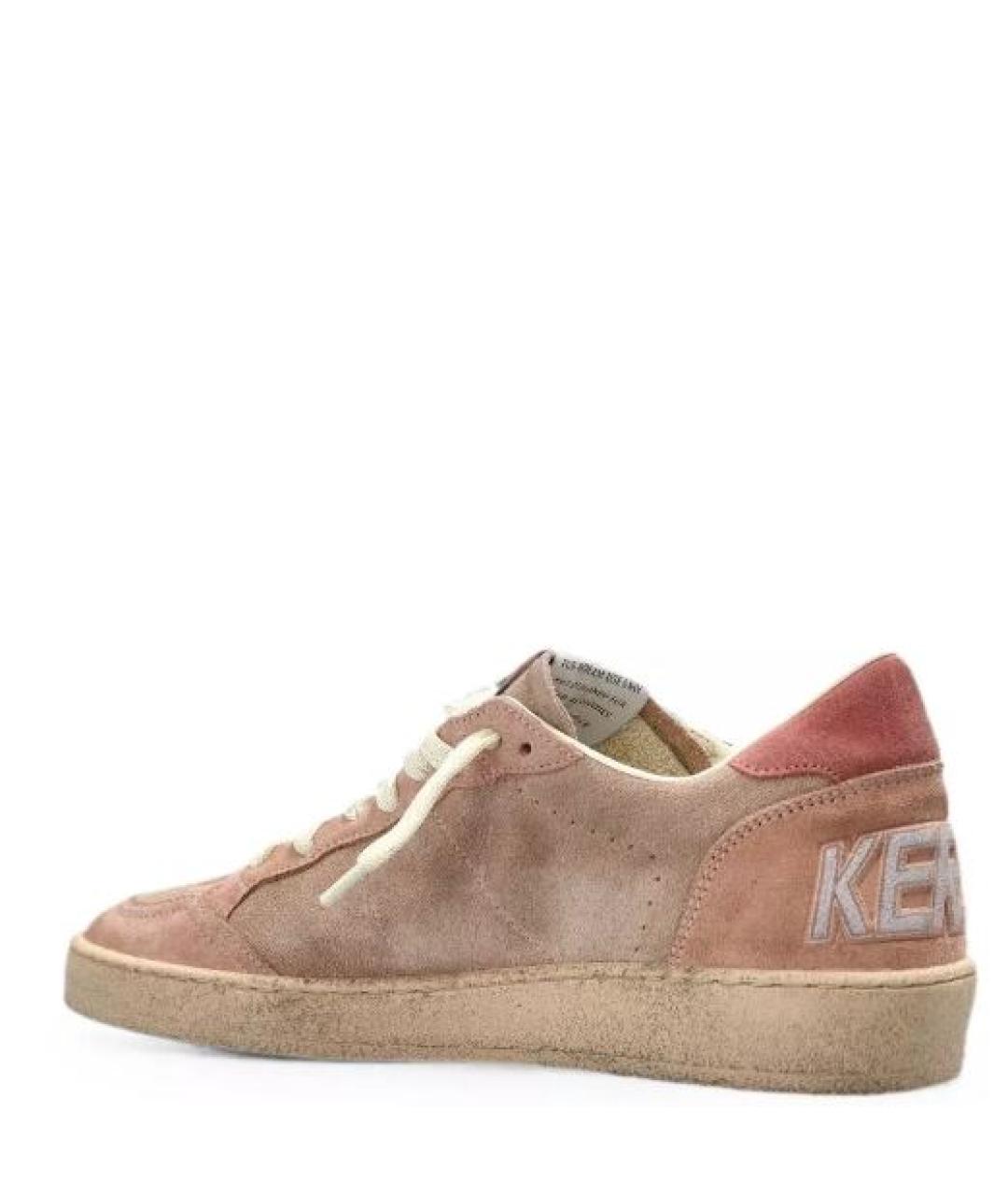 GOLDEN GOOSE Розовые замшевые кеды, фото 2
