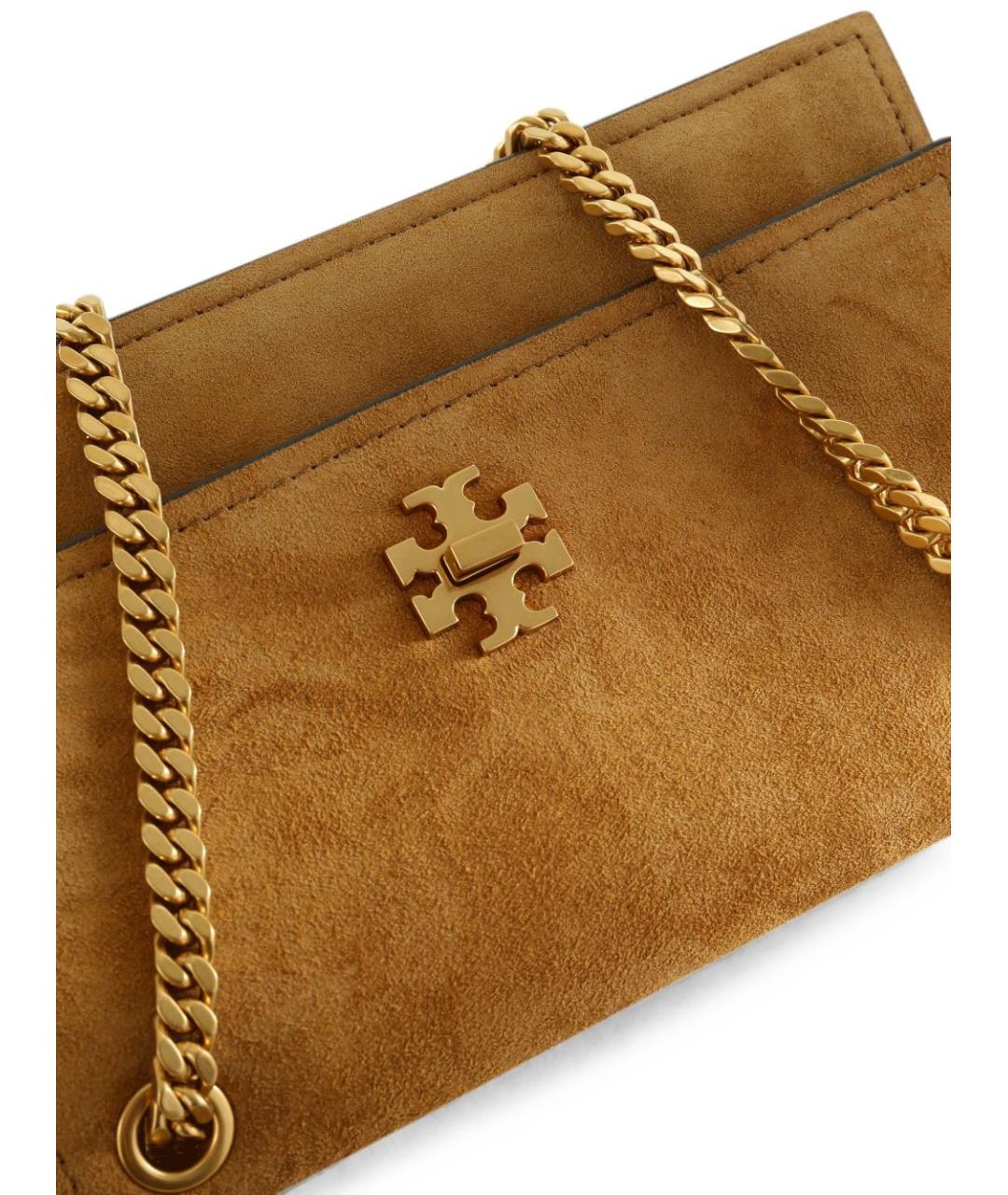TORY BURCH Коричневая замшевая сумка через плечо, фото 2