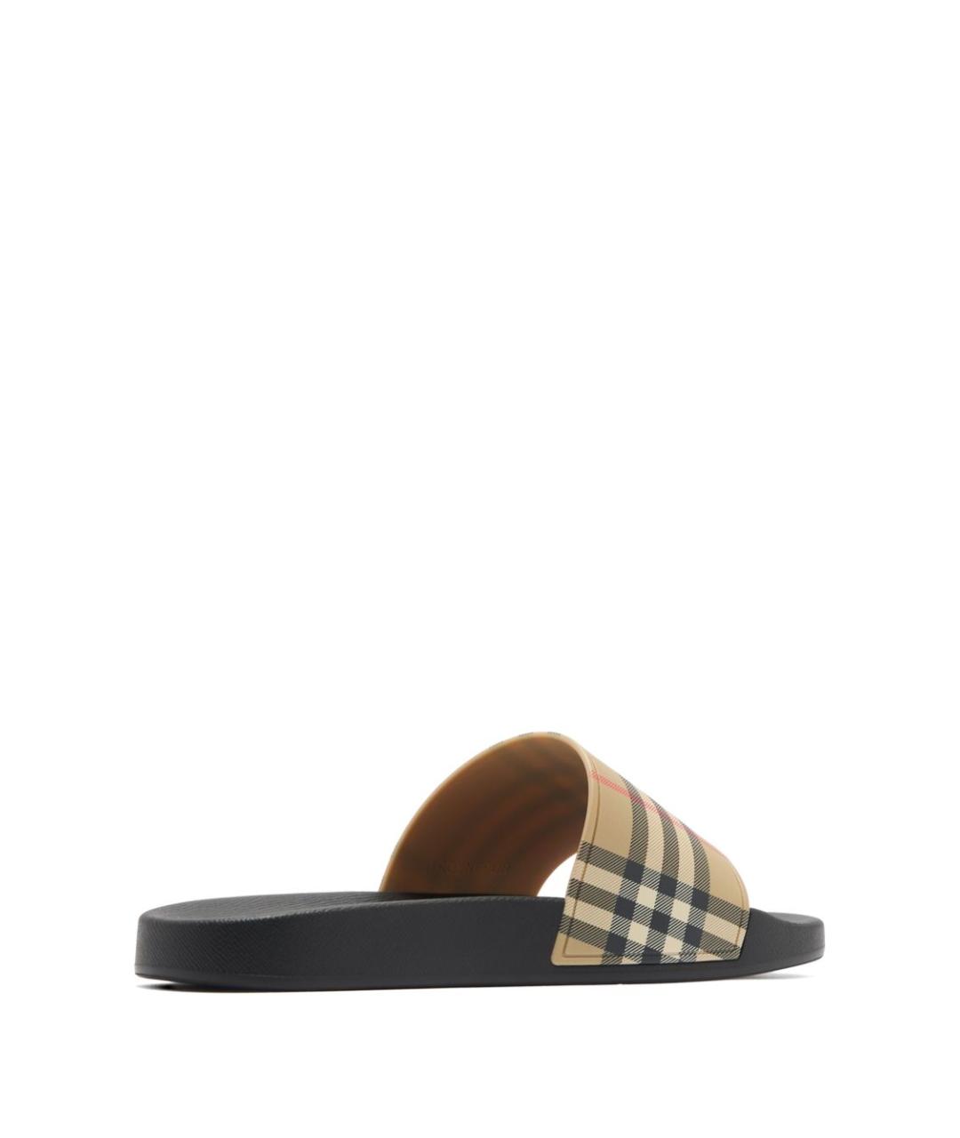 BURBERRY Мульти резиновые шлепанцы, фото 4