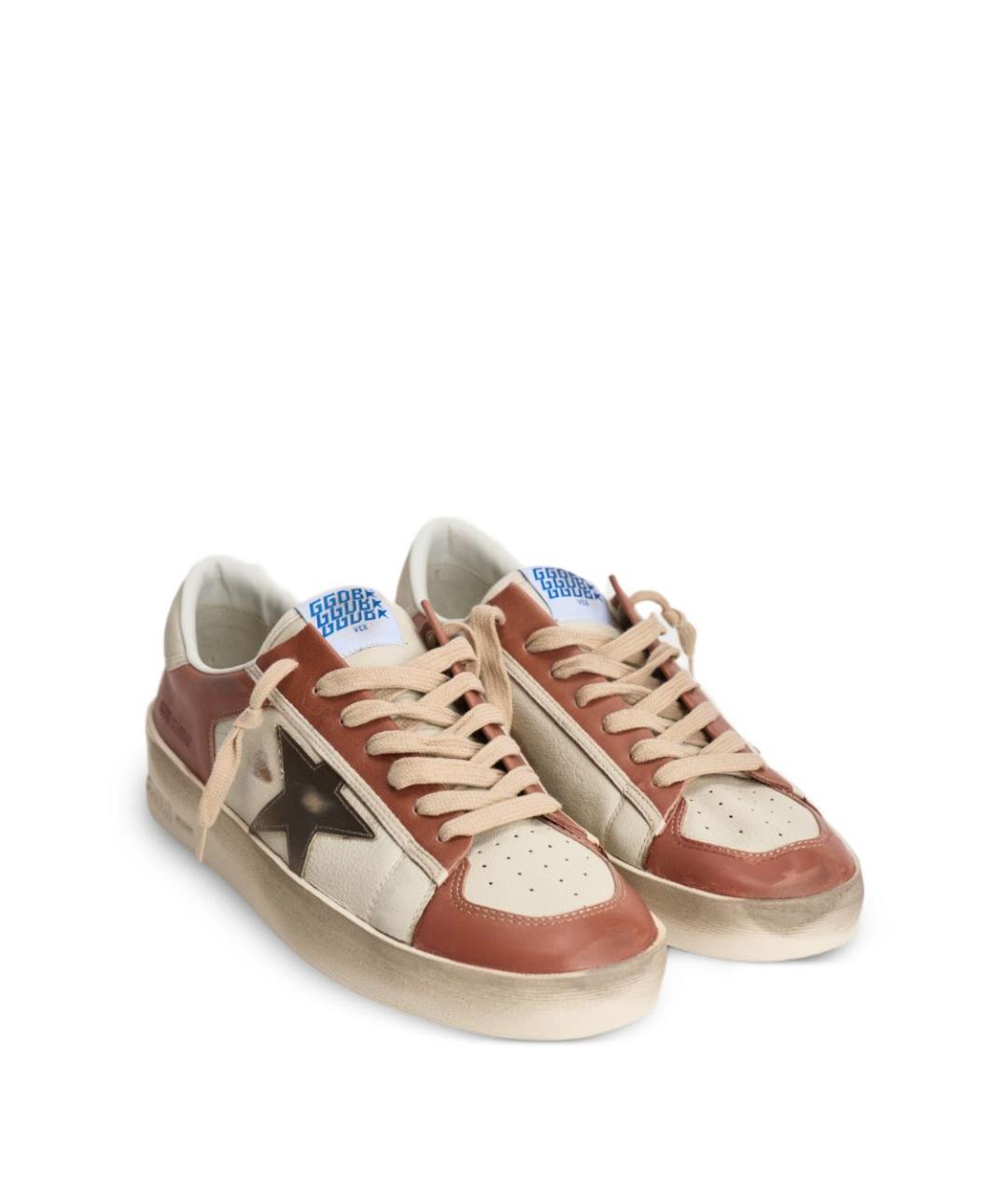 GOLDEN GOOSE Мульти кожаные низкие кроссовки / кеды, фото 5