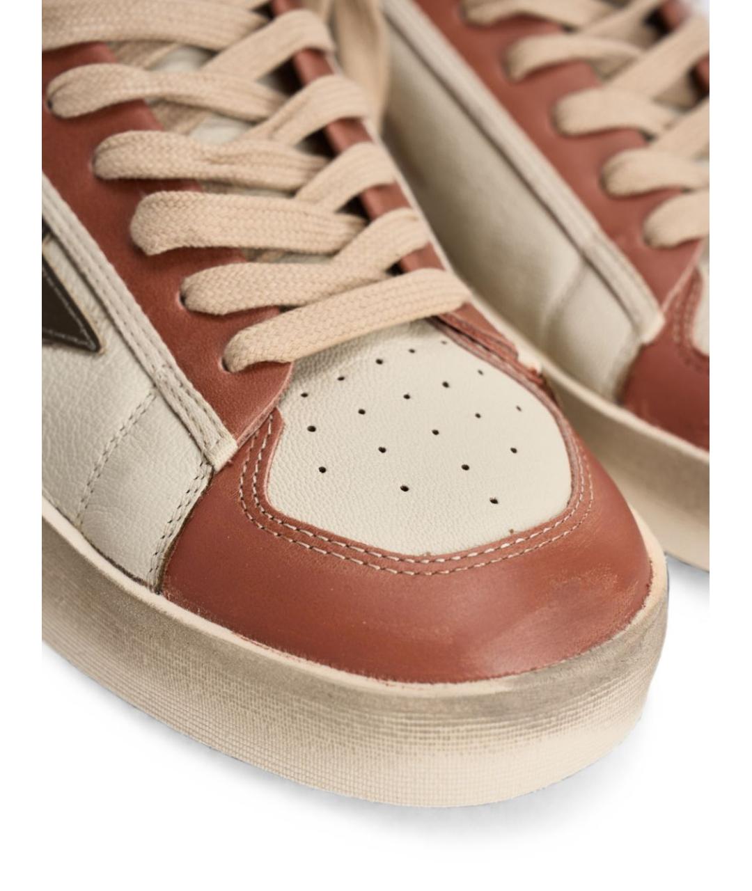 GOLDEN GOOSE Мульти кожаные низкие кроссовки / кеды, фото 4