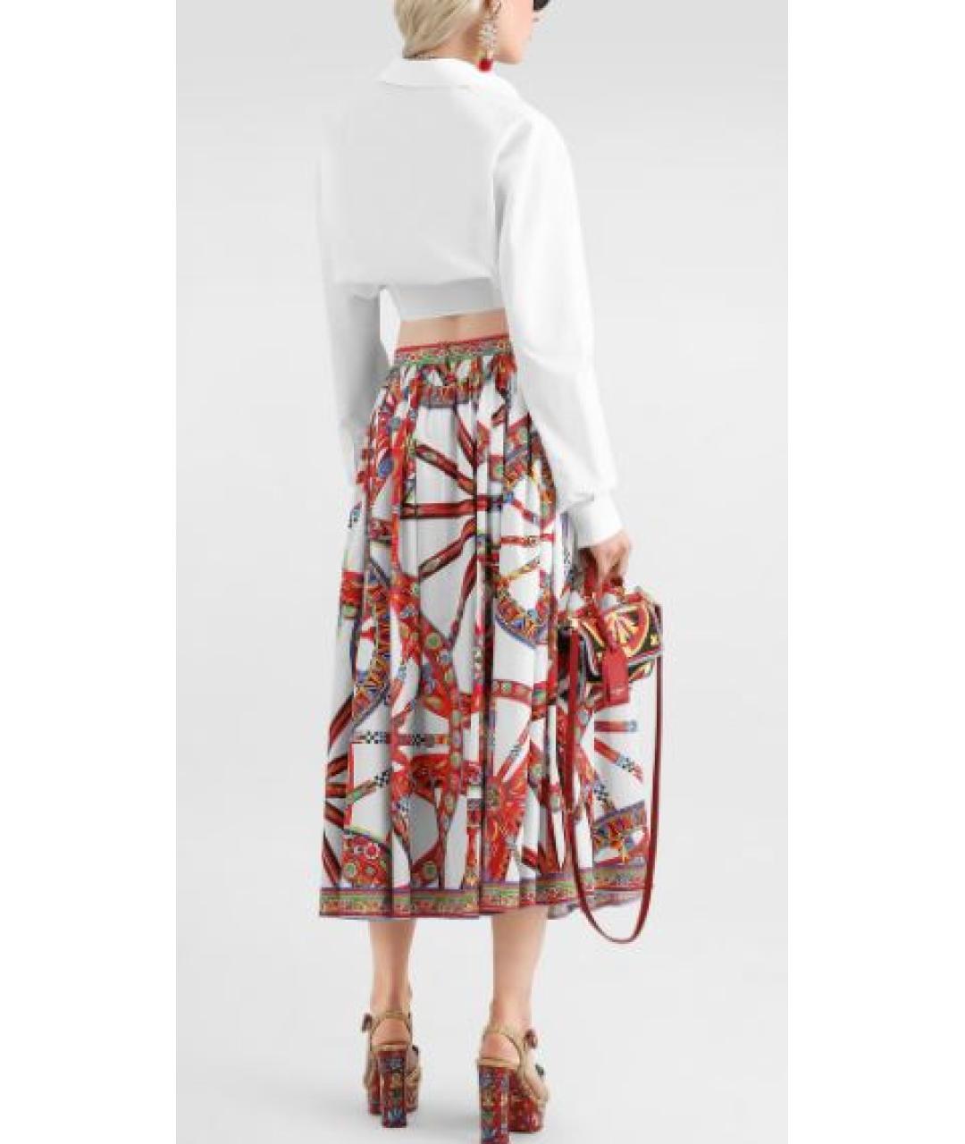 DOLCE&GABBANA Белая хлопковая рубашка, фото 2
