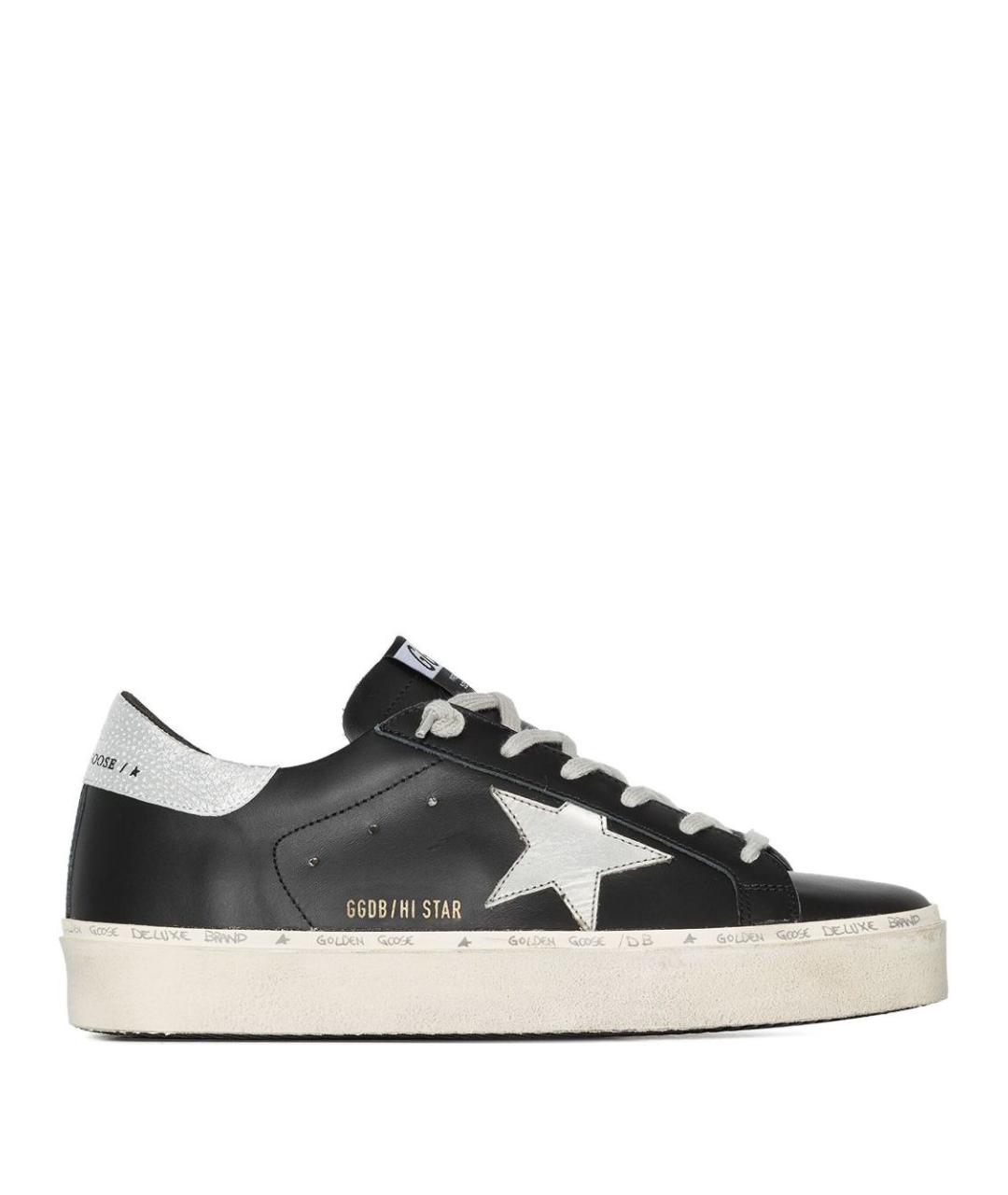 GOLDEN GOOSE Черные кожаные кеды, фото 3