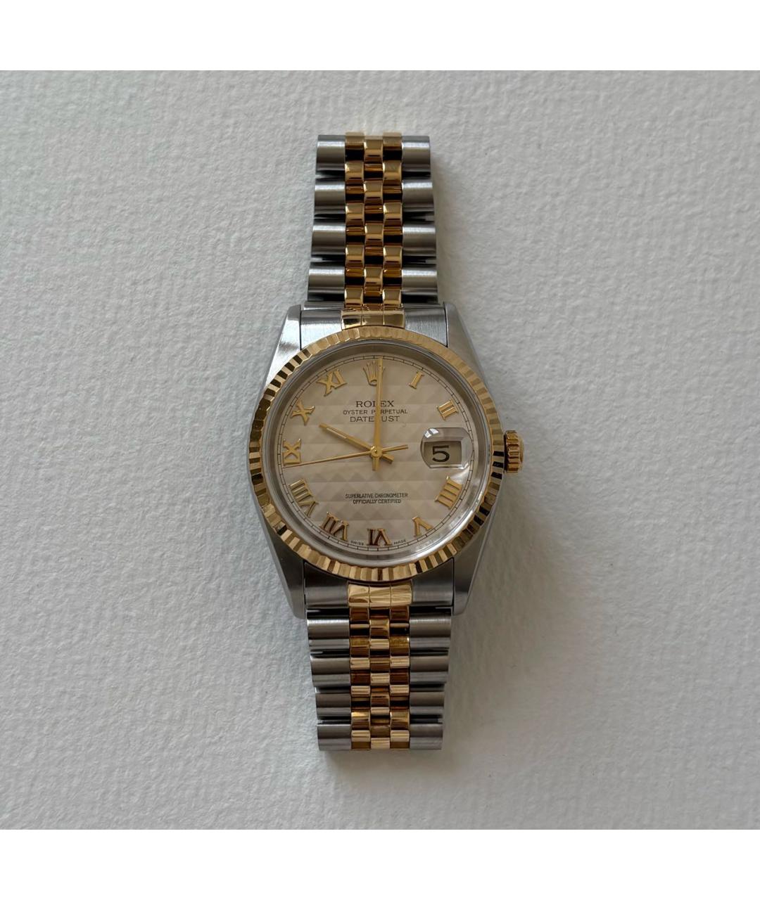 ROLEX Серебряные часы из желтого золота, фото 9