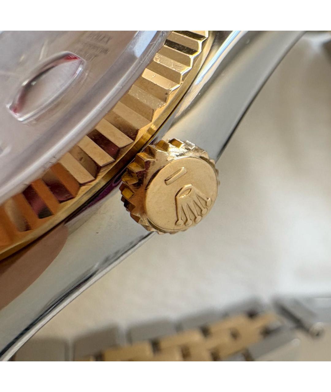 ROLEX Серебряные часы из желтого золота, фото 4