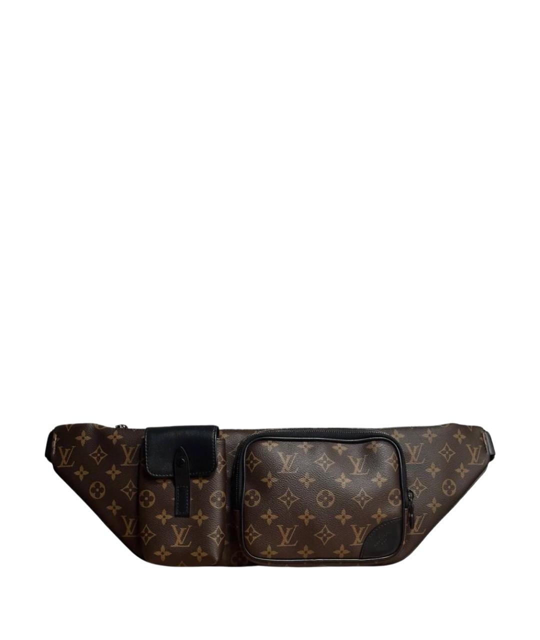 LOUIS VUITTON Коричневая поясная сумка, фото 1