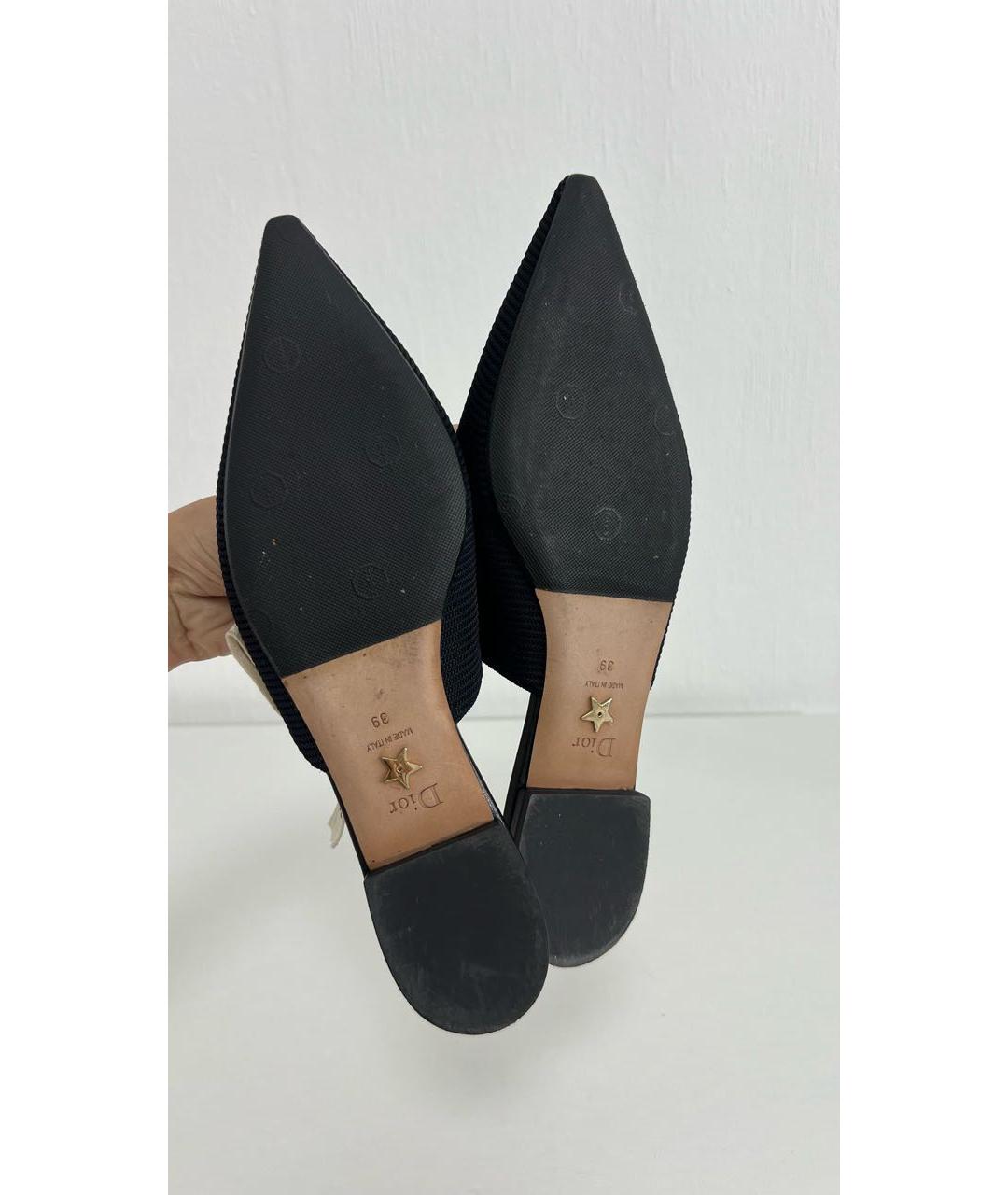 CHRISTIAN DIOR Черные текстильные туфли, фото 5