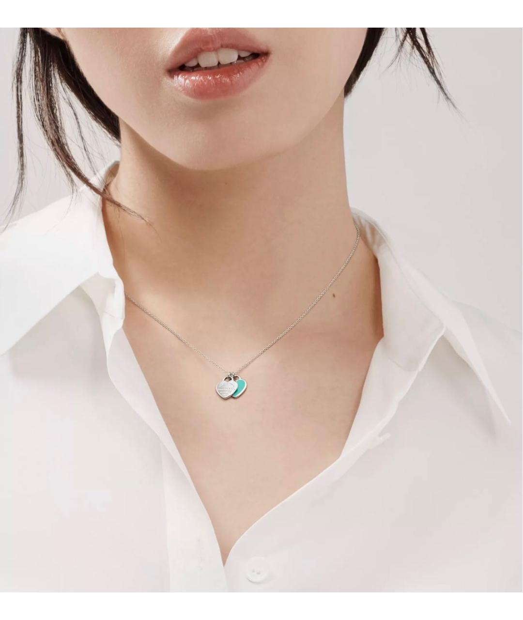 TIFFANY&CO Бирюзовый серебряный кулон, фото 2