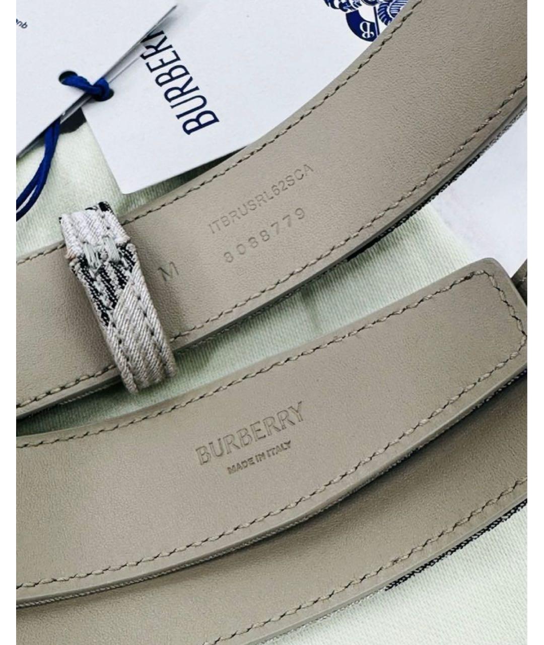 BURBERRY Серый ремень, фото 6