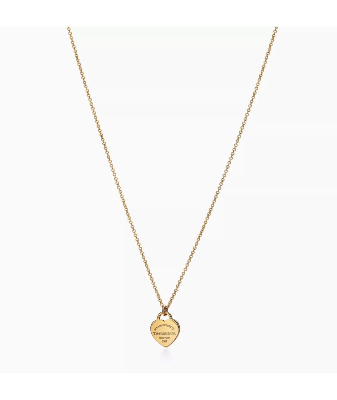 TIFFANY&CO Золотой кулон из желтого золота, фото 5