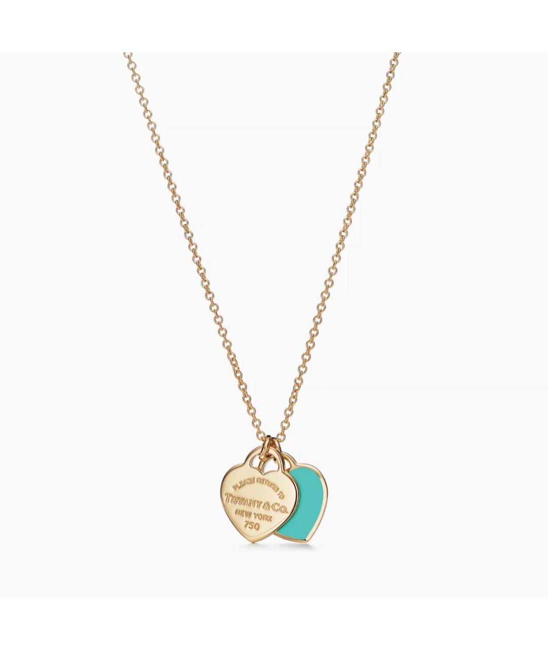 TIFFANY&CO Бирюзовое колье из желтого золота, фото 5