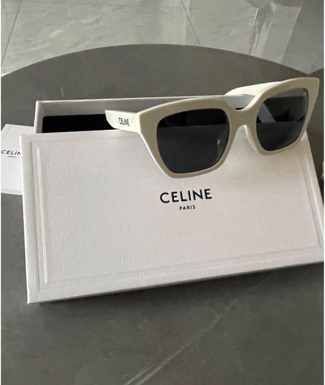 CELINE Белые солнцезащитные очки, фото 5
