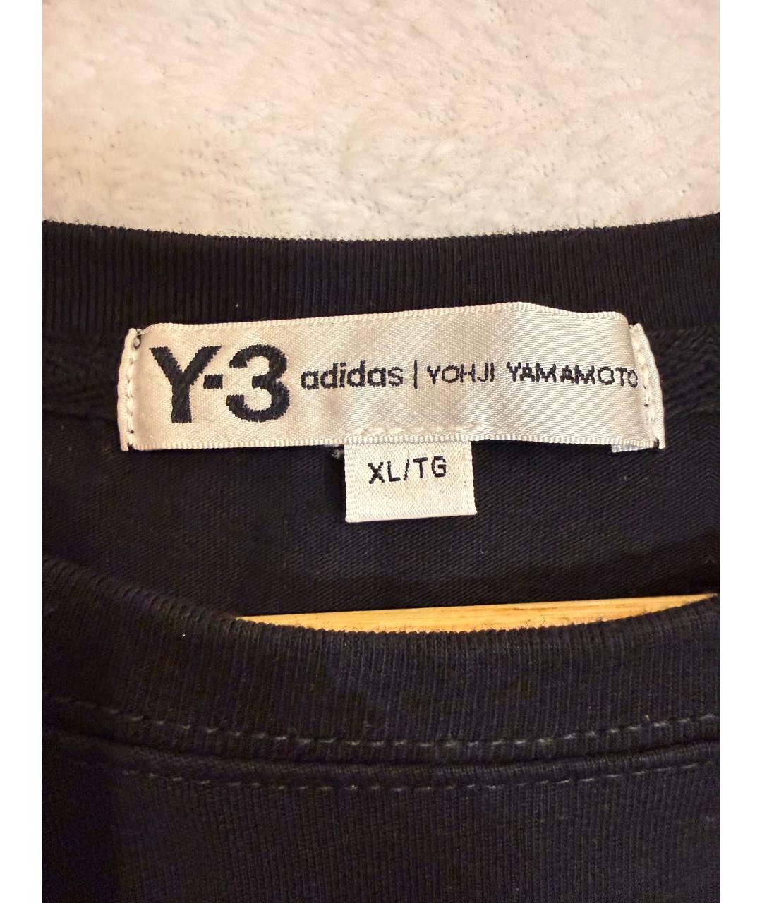 YOHJI YAMAMOTO Черная хлопковая футболка, фото 3