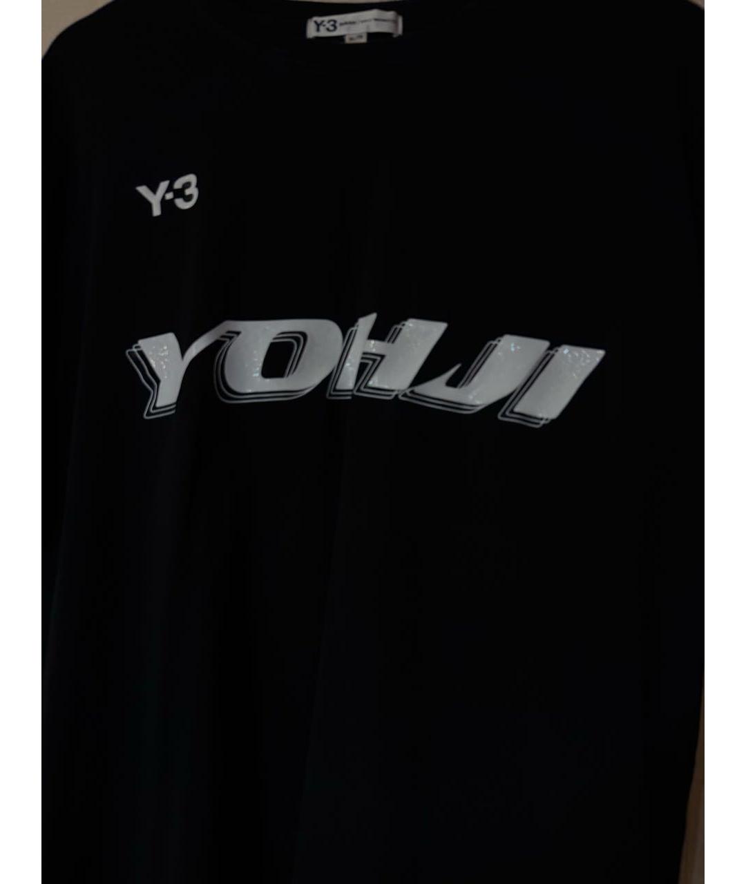 YOHJI YAMAMOTO Черная хлопковая футболка, фото 2