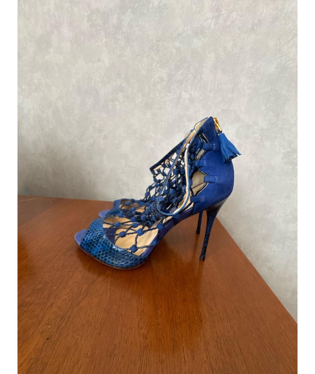 ALEXANDRE BIRMAN Синие замшевые туфли, фото 5