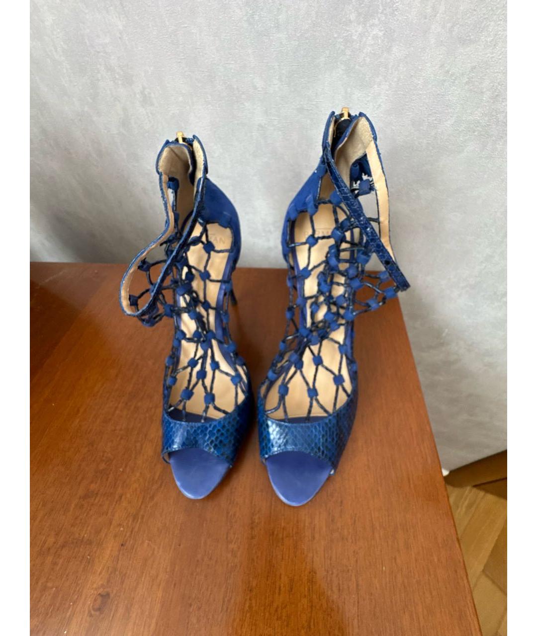 ALEXANDRE BIRMAN Синие замшевые туфли, фото 3