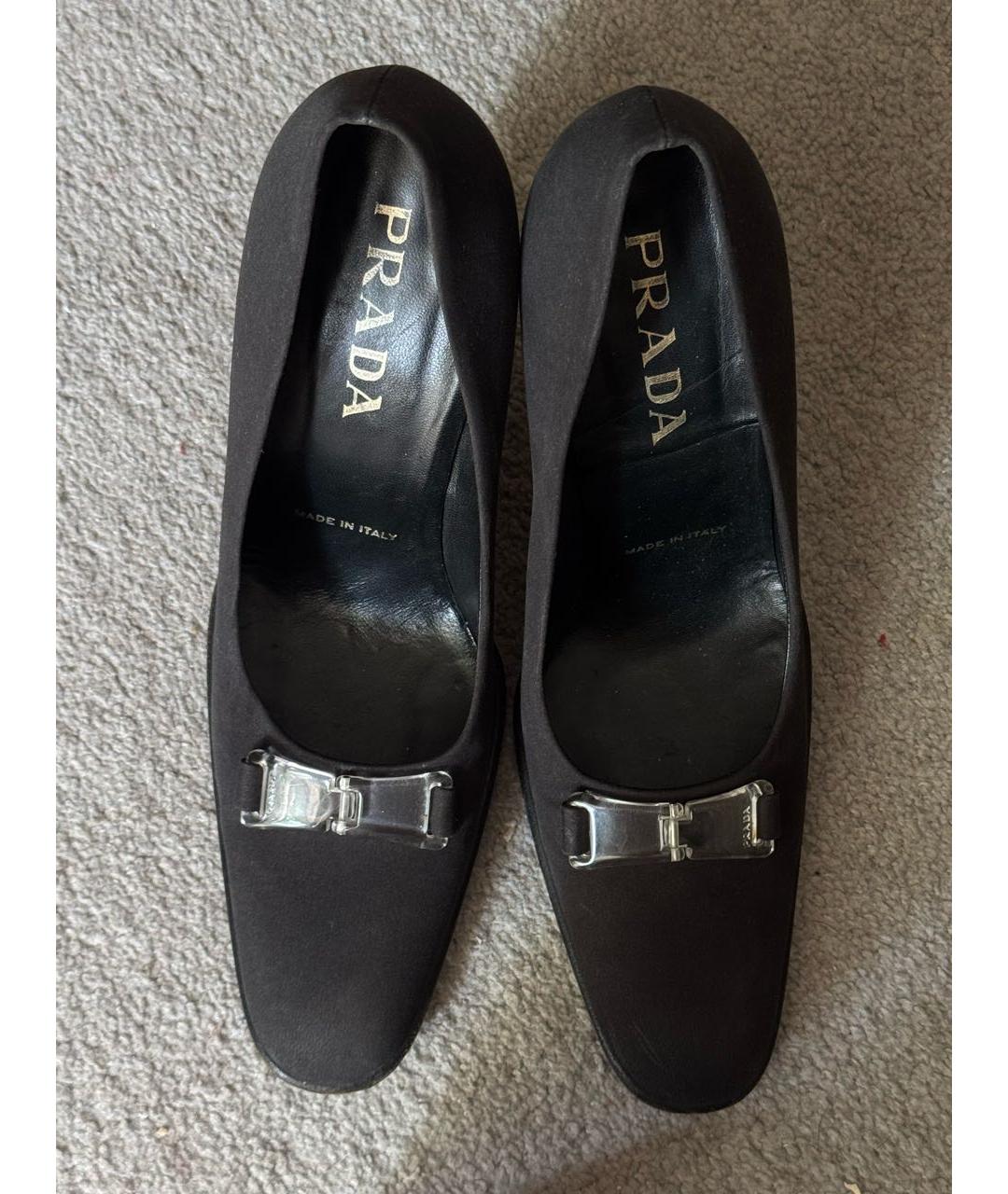 PRADA Серые текстильные туфли, фото 2