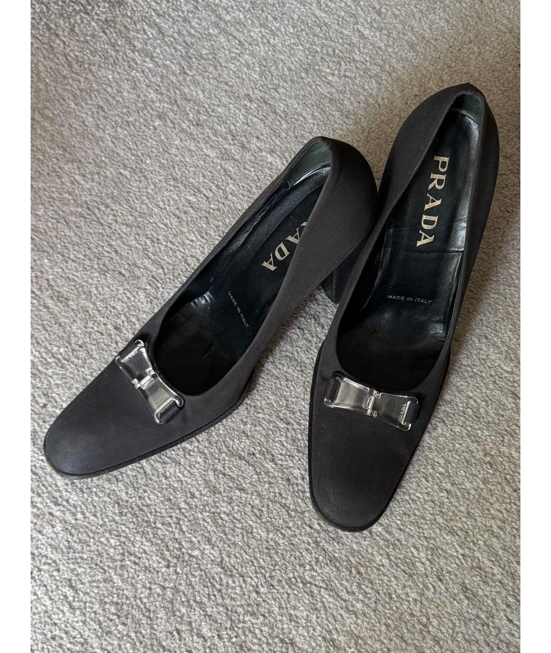 PRADA Серые текстильные туфли, фото 5