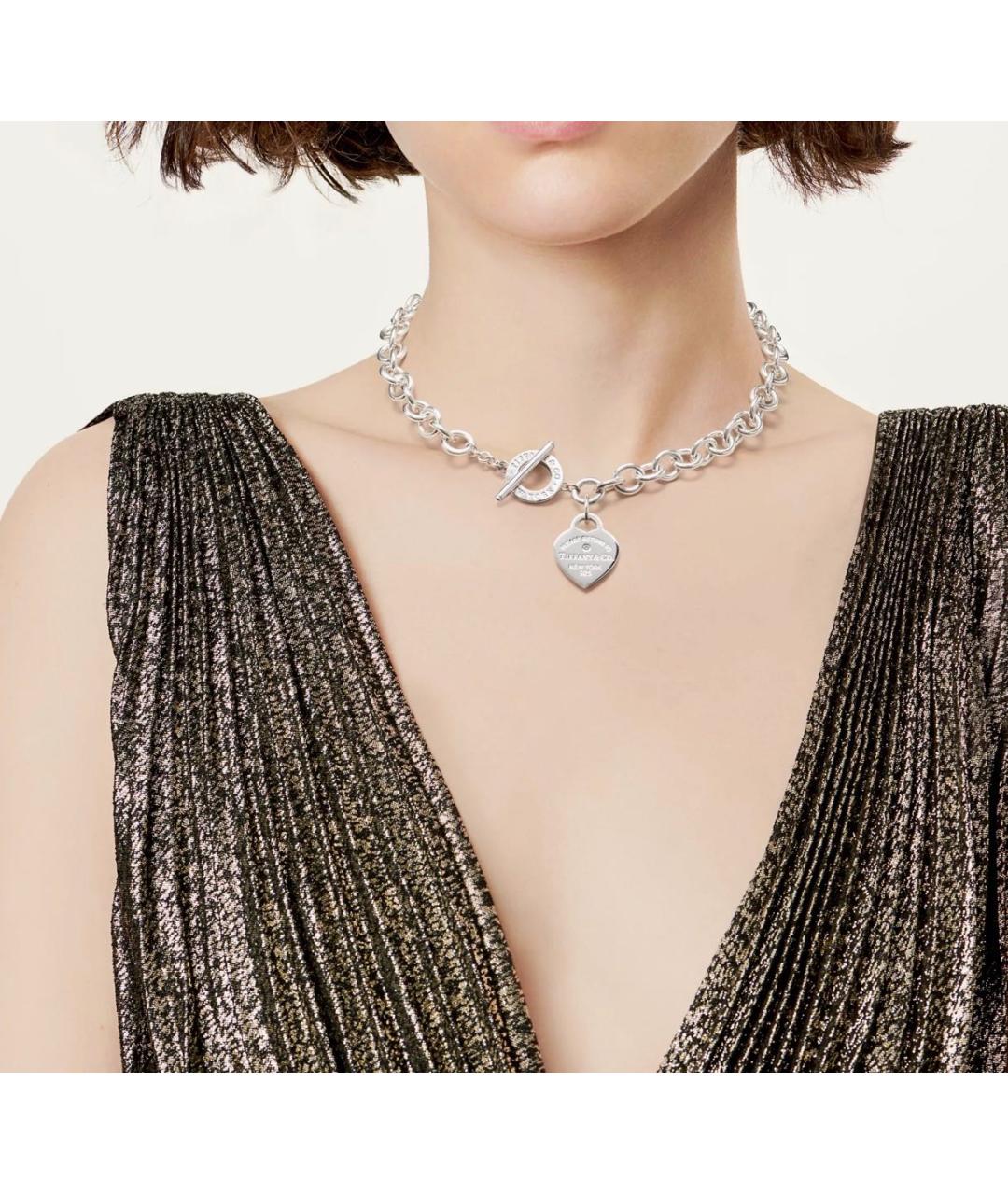 TIFFANY&CO Серебряное серебряное колье, фото 2