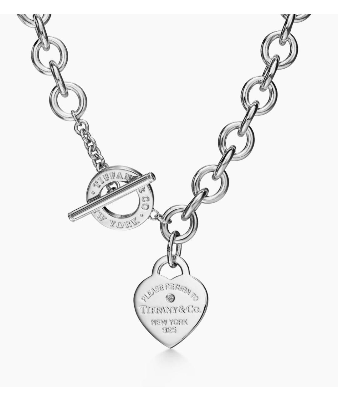 TIFFANY&CO Серебряное серебряное колье, фото 5