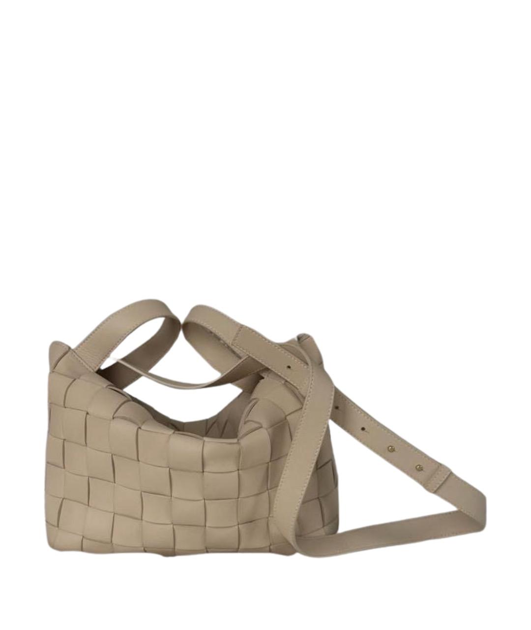 BOTTEGA VENETA Бежевая кожаная сумка тоут, фото 1