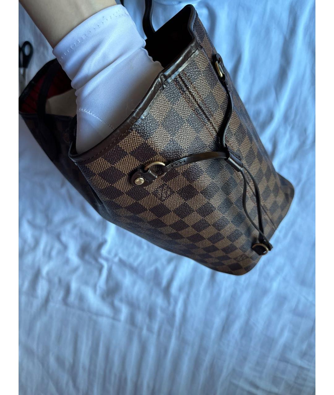 LOUIS VUITTON Коричневая сумка тоут, фото 6