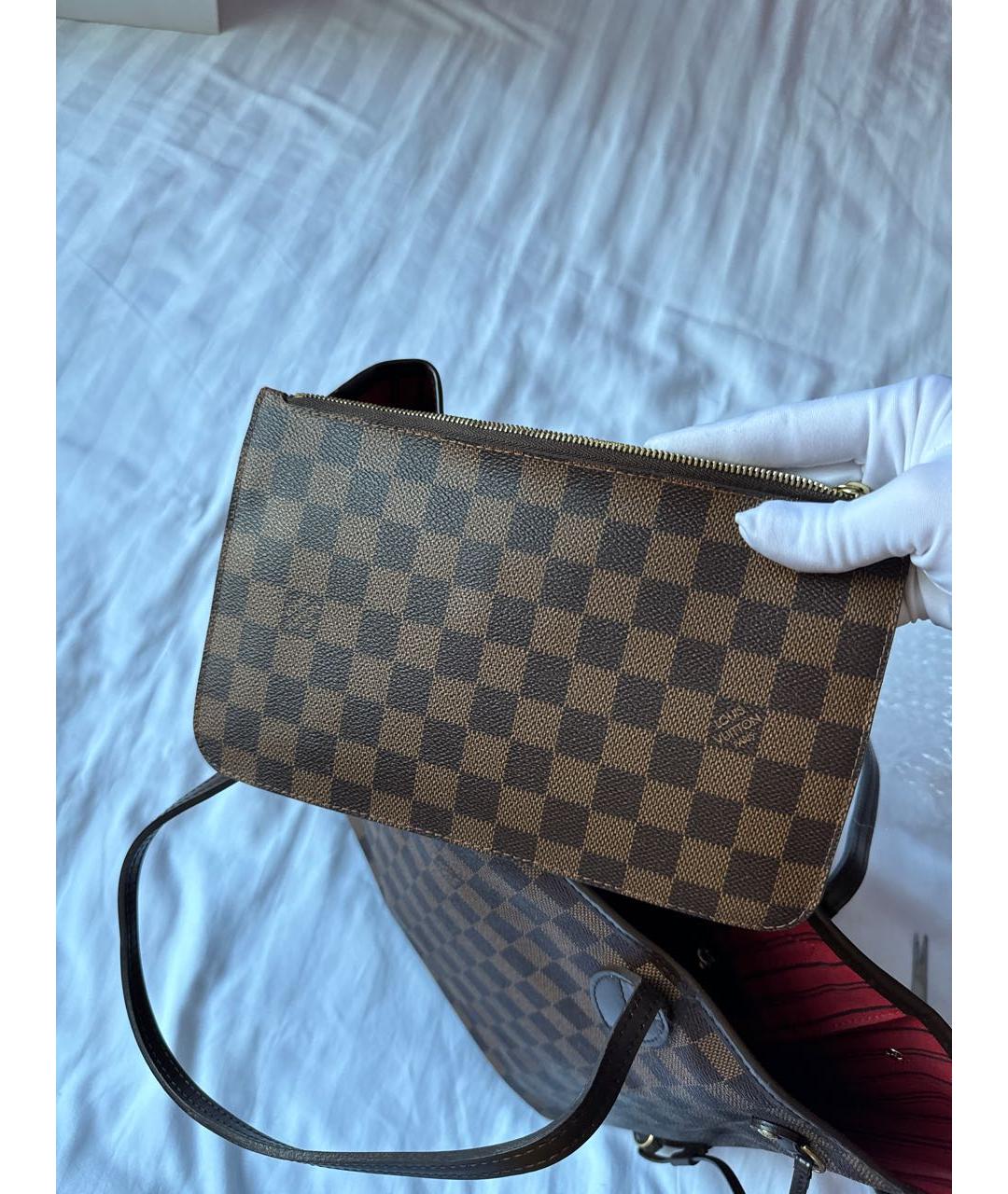 LOUIS VUITTON Коричневая сумка тоут, фото 4