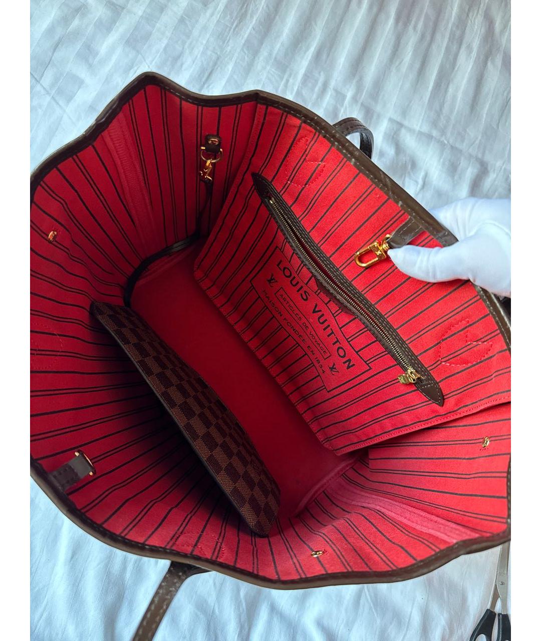 LOUIS VUITTON Коричневая сумка тоут, фото 3