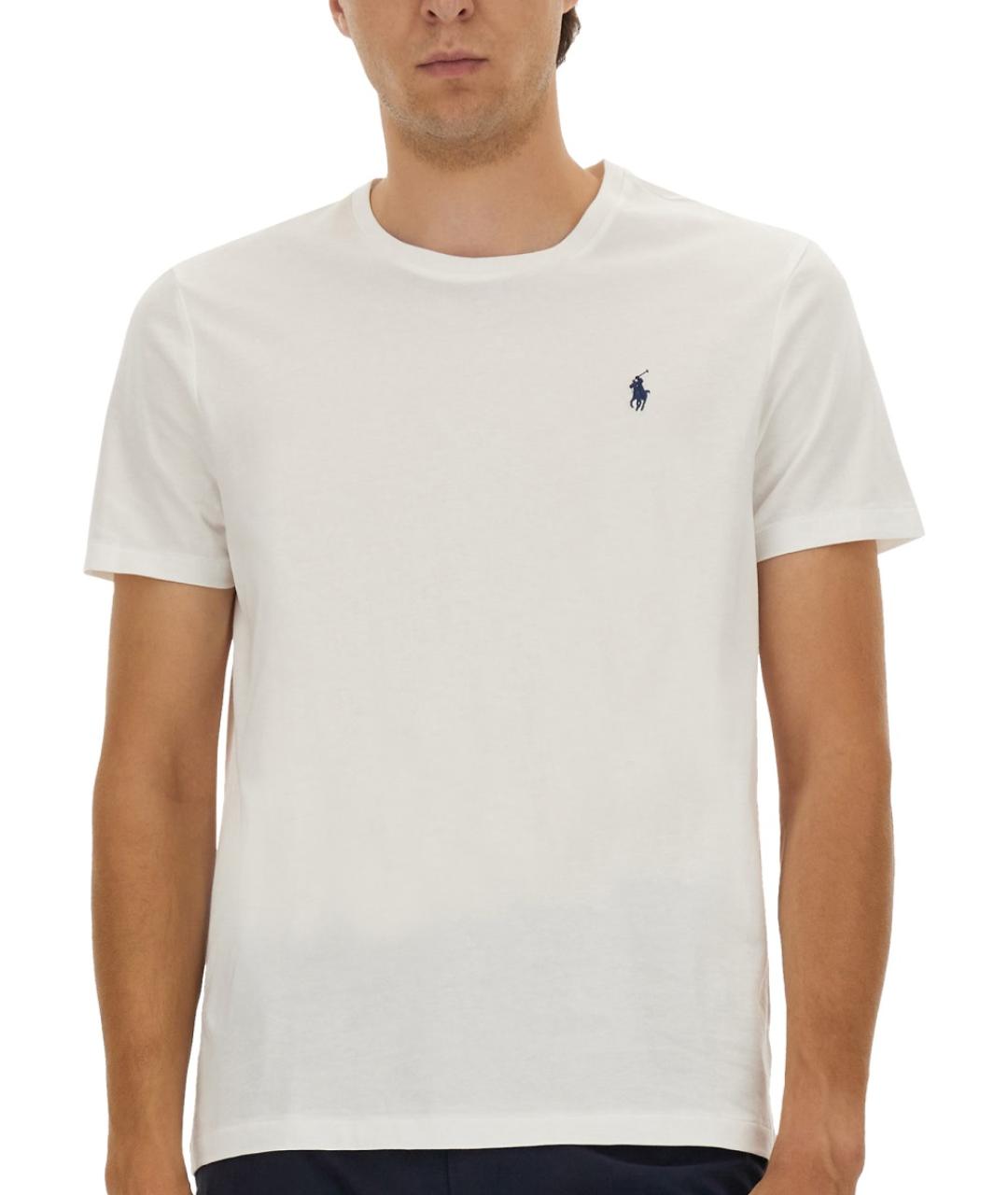 POLO RALPH LAUREN Белая хлопковая футболка, фото 4
