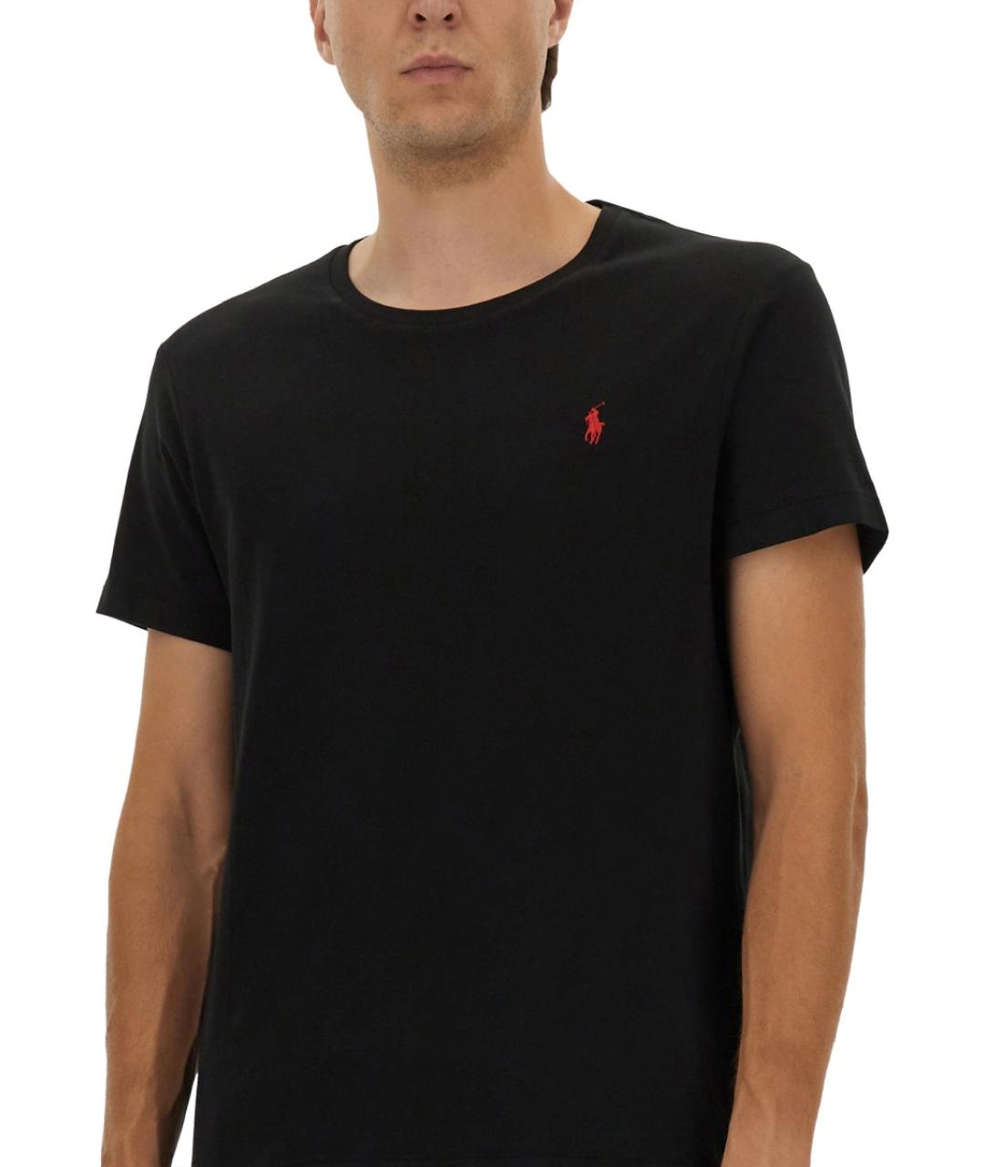 POLO RALPH LAUREN Черная хлопковая футболка, фото 4