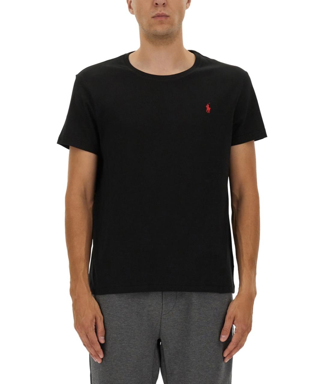 POLO RALPH LAUREN Черная хлопковая футболка, фото 1
