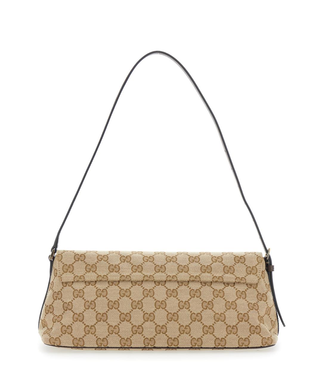 GUCCI Бежевая тканевая сумка через плечо, фото 2