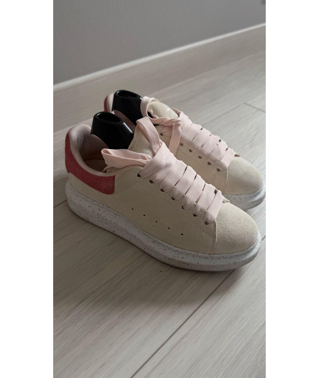ALEXANDER MCQUEEN Розовые замшевые кроссовки, фото 2