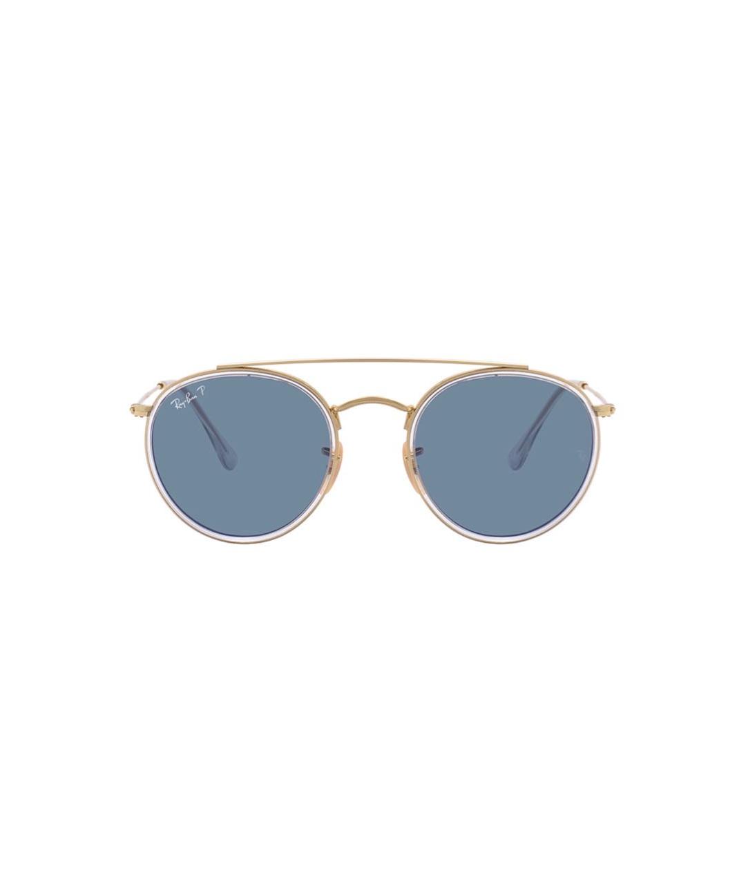 RAY BAN Голубые металлические солнцезащитные очки, фото 1