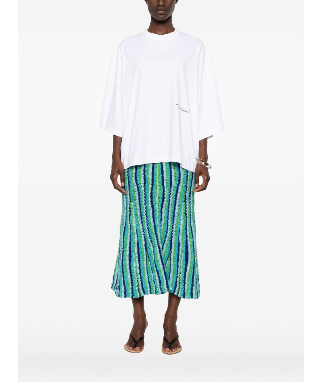 JACQUEMUS Белая хлопковая футболка, фото 5