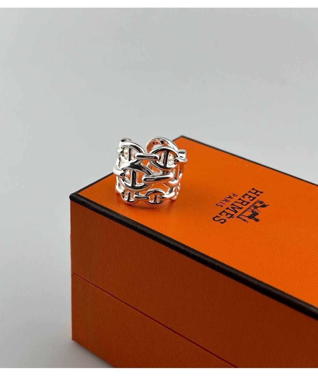 HERMES Серебряное серебряное кольцо, фото 2