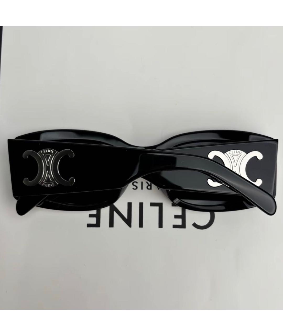 CELINE Черные пластиковые солнцезащитные очки, фото 4