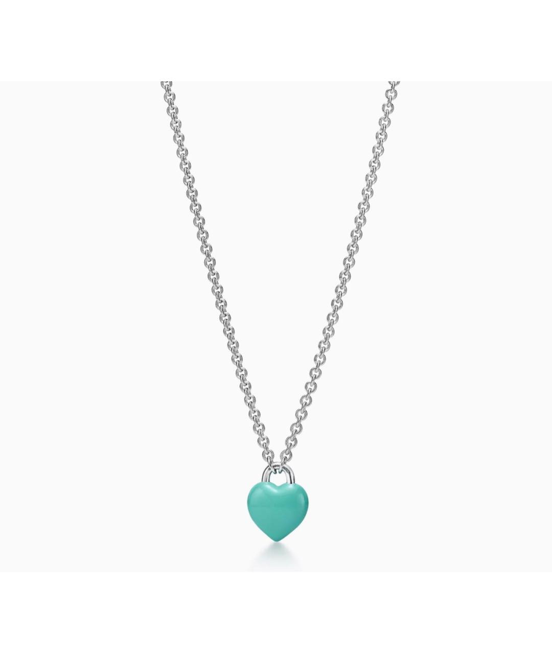 TIFFANY&CO Бирюзовое серебряное колье, фото 4