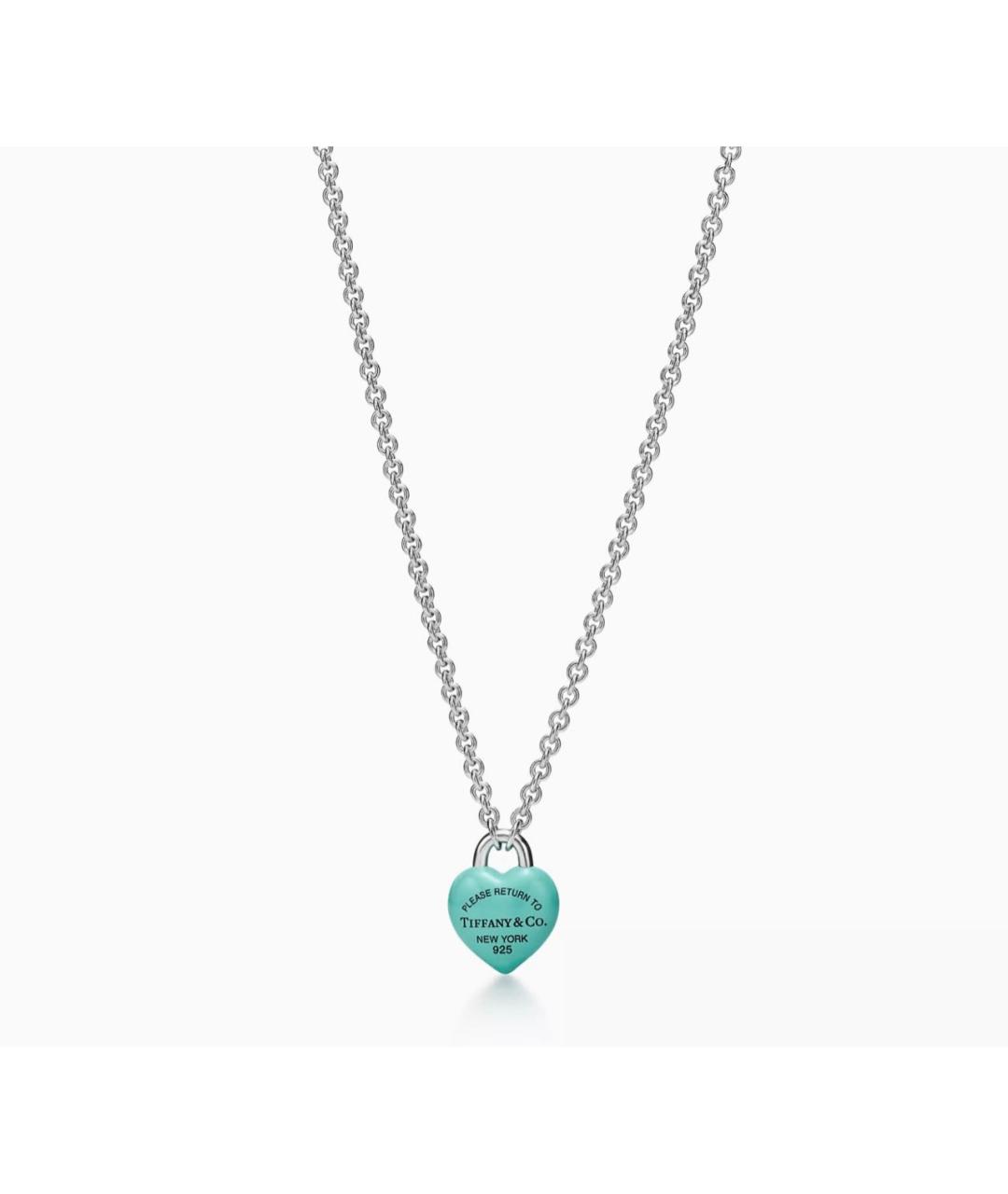 TIFFANY&CO Бирюзовое серебряное колье, фото 6