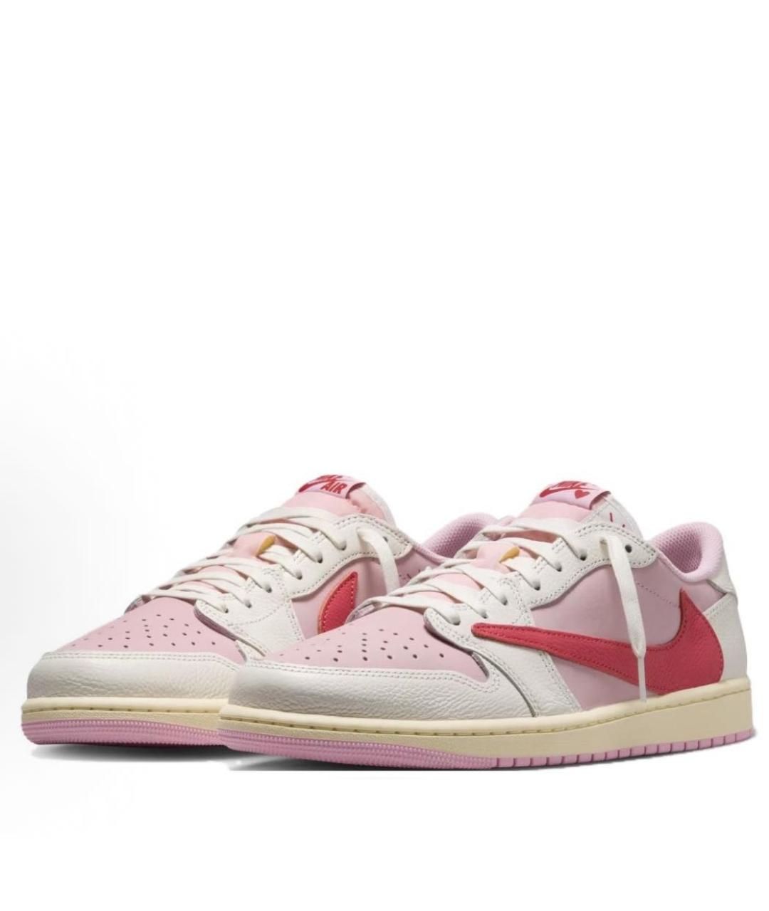 NIKE Розовые кожаные кроссовки, фото 3