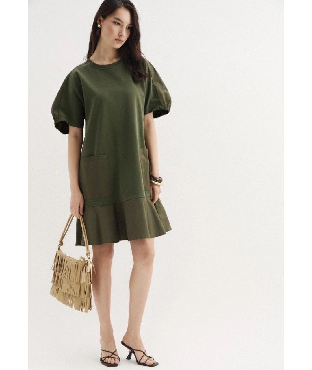 MAX MARA Бежевое повседневное платье, фото 4
