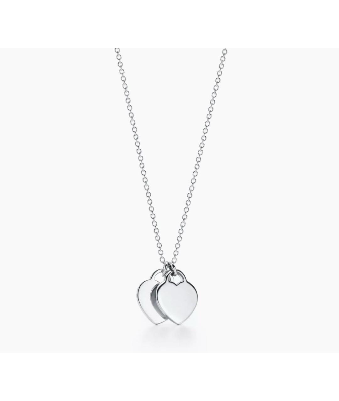 TIFFANY&CO Бордовое серебряное колье, фото 3